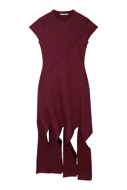 Lurex Knit Midi Dress